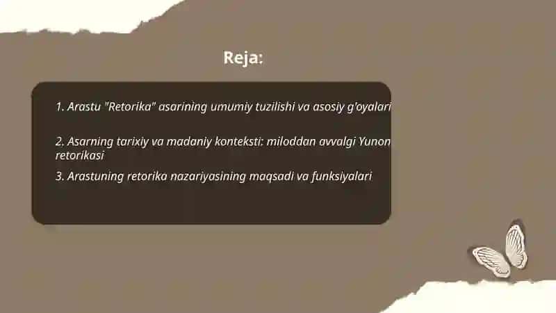 Arastuning Retorika asari 2