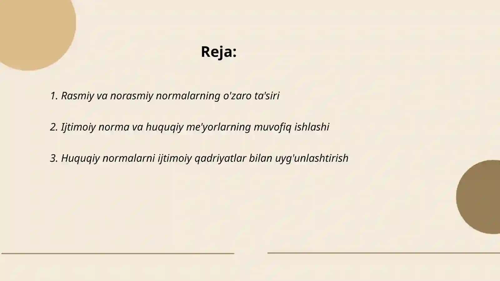 Rasmiy va norasmiy normalarni muvofiqlashtirishning zarurati 2