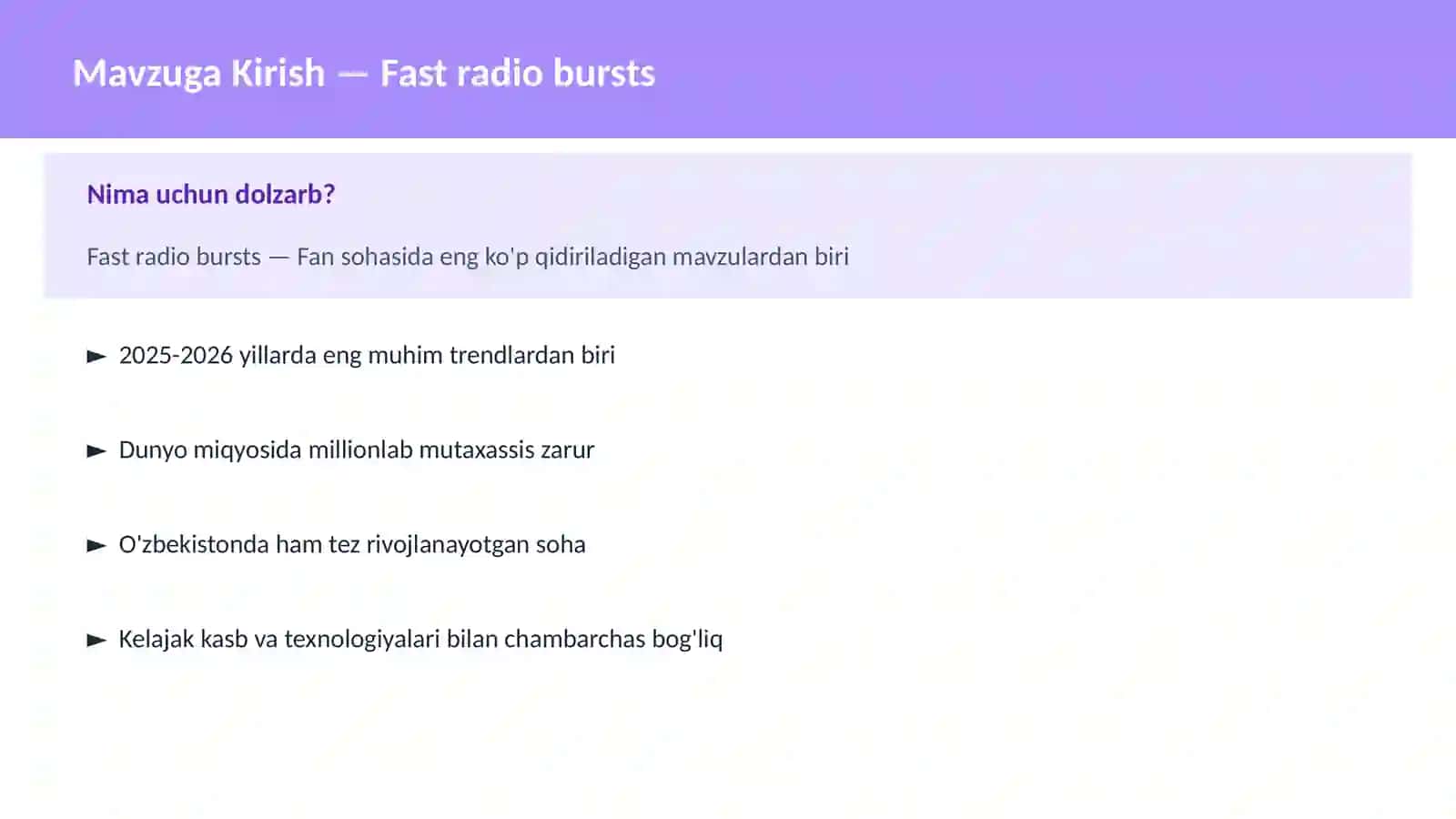 KOSMOSNI TADQIQ 2