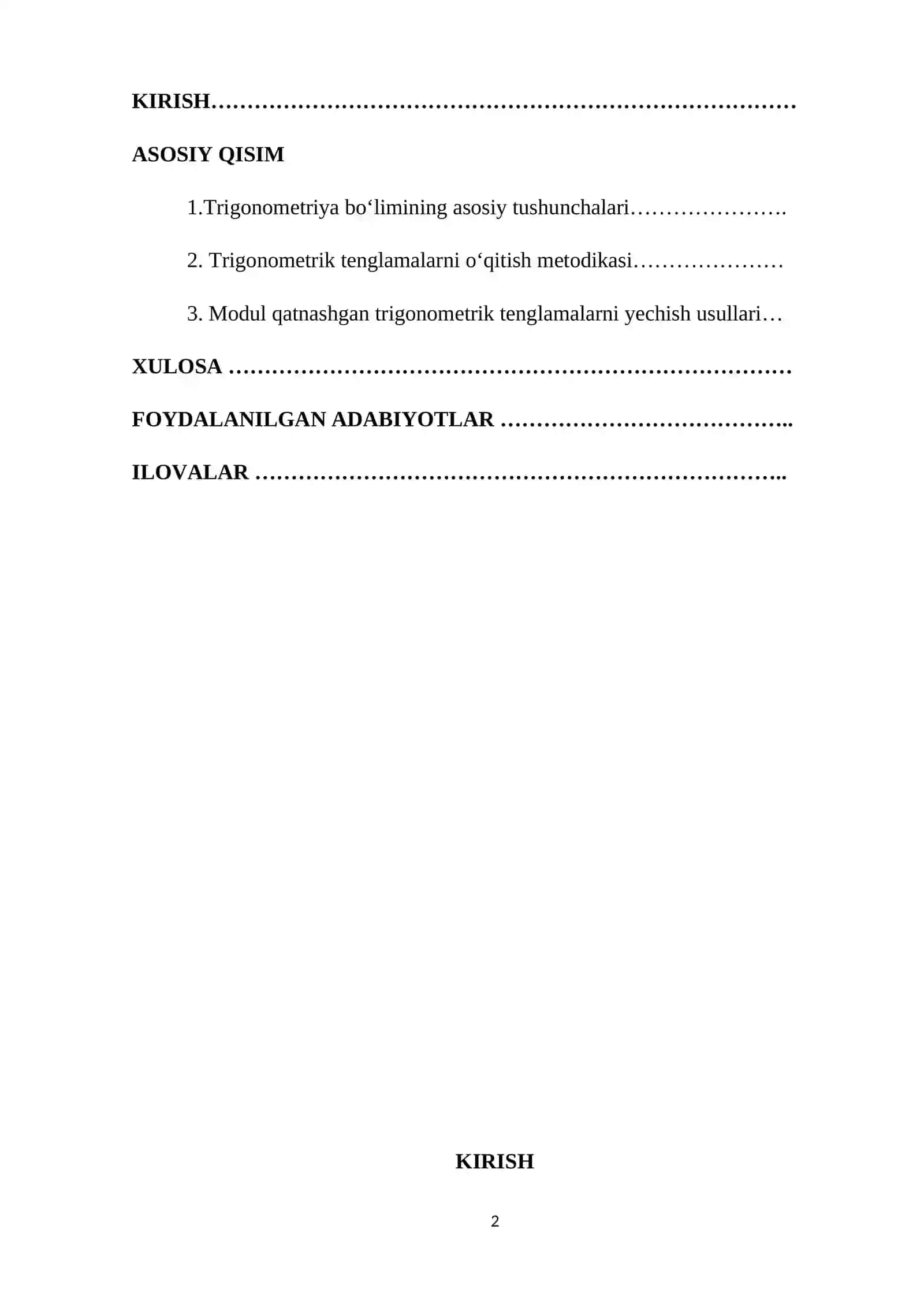 Modul qatnashgan trigonometrik tenglamalarni yechishni o'rgatish usullari 2