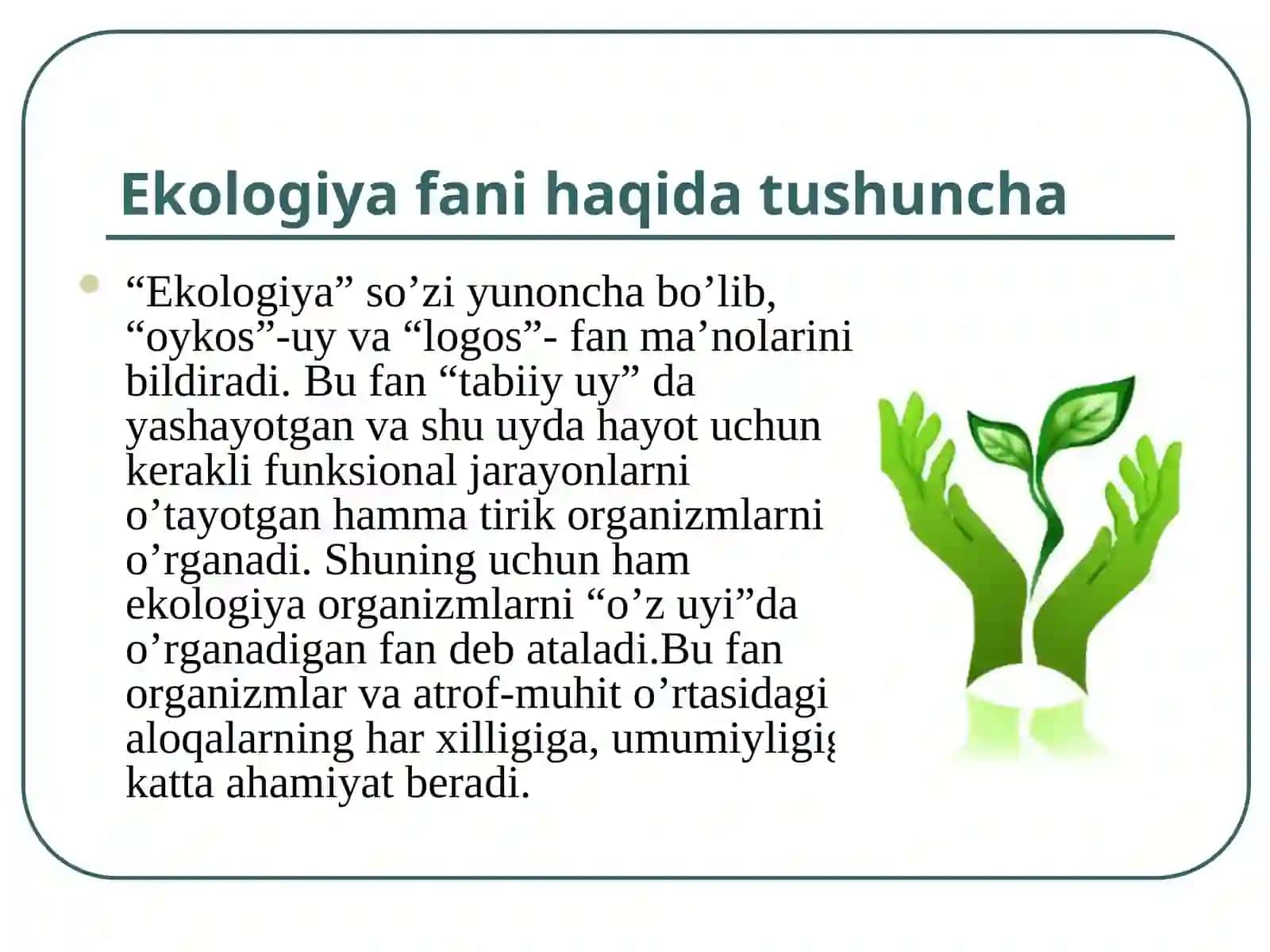 EKOLOGIYA 2