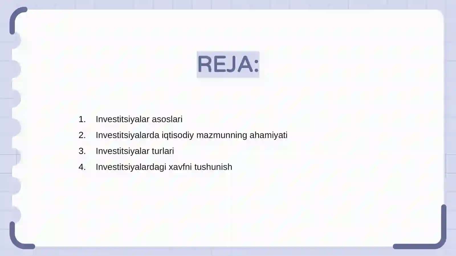 Investitsiyalarning iqtisodiy mazmuni va mohiyati 2