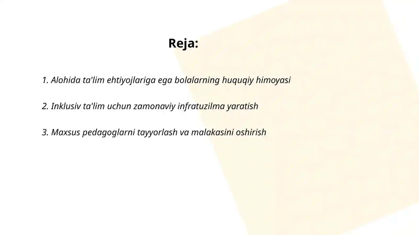 Alohida Ta'lim Ehtiyojlari 2