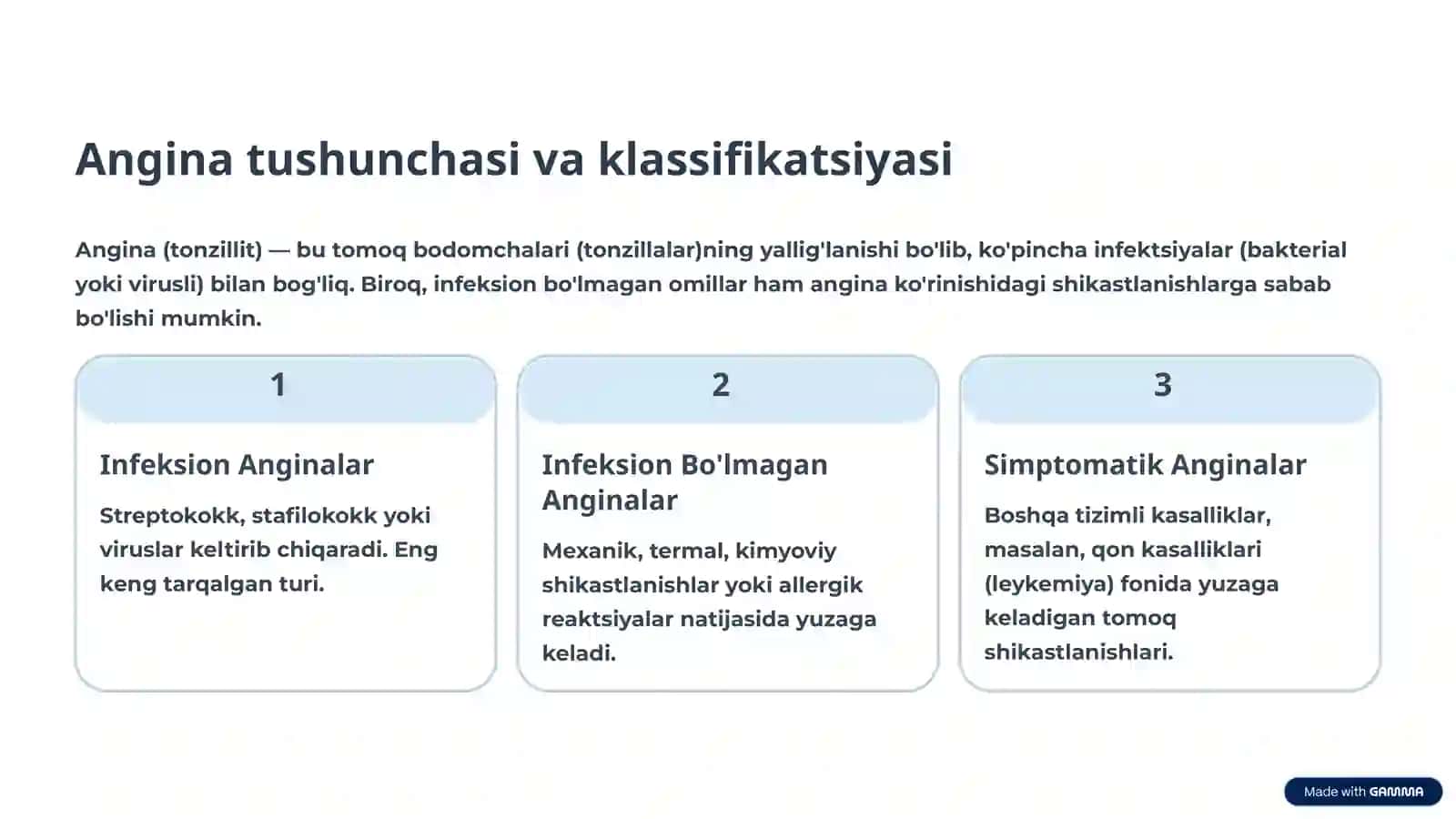 Infeksiyadan tashqari sabablar va qon kasalliklari 2