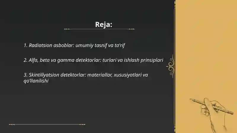 Radiatsion va kimyoviy razvedka asboblarini tasniflash va tavsiflash 2