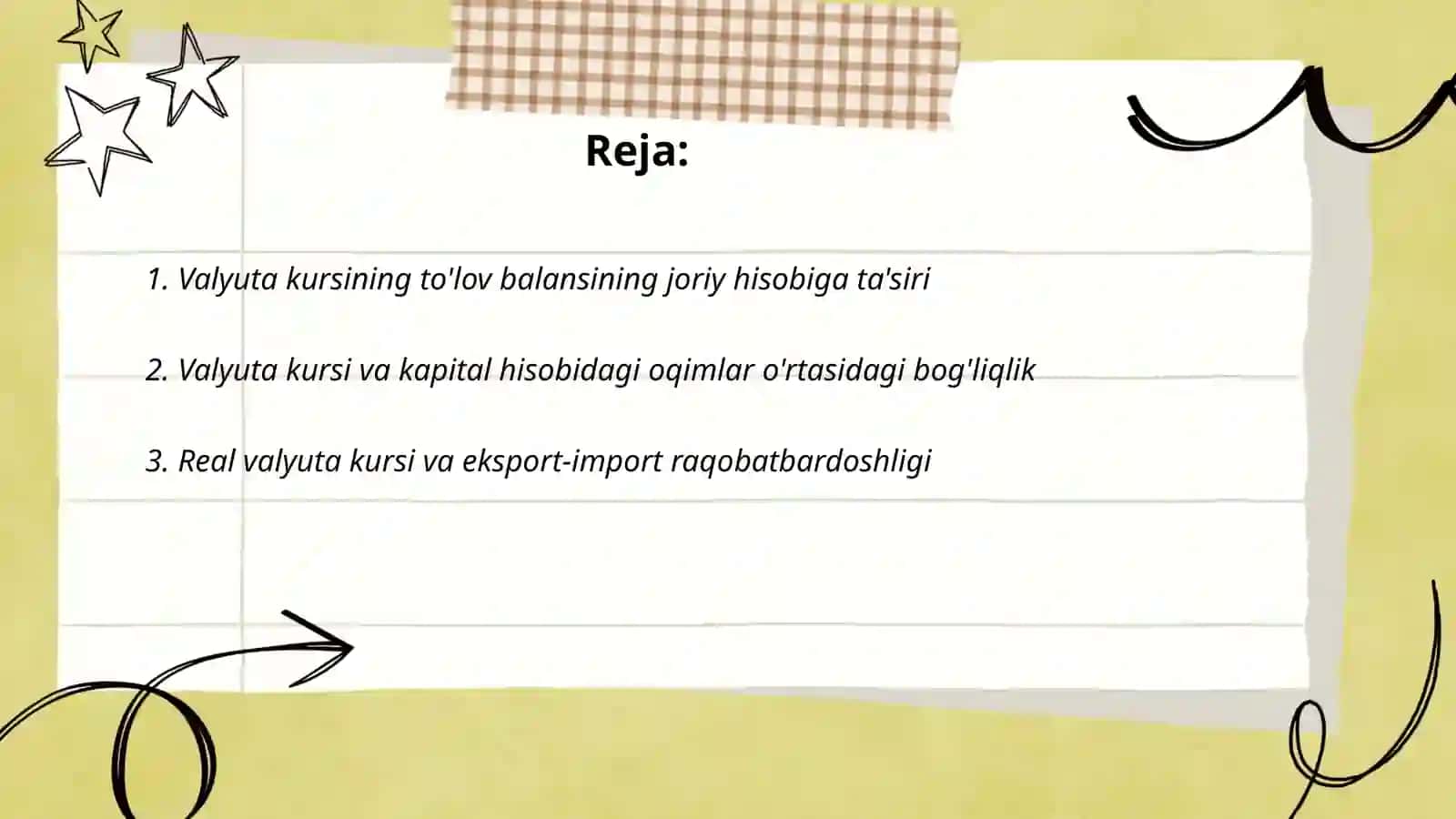 Valyuta kursi va to'lov balansi o'rtasidagi o'zaro bog'liqlik 2