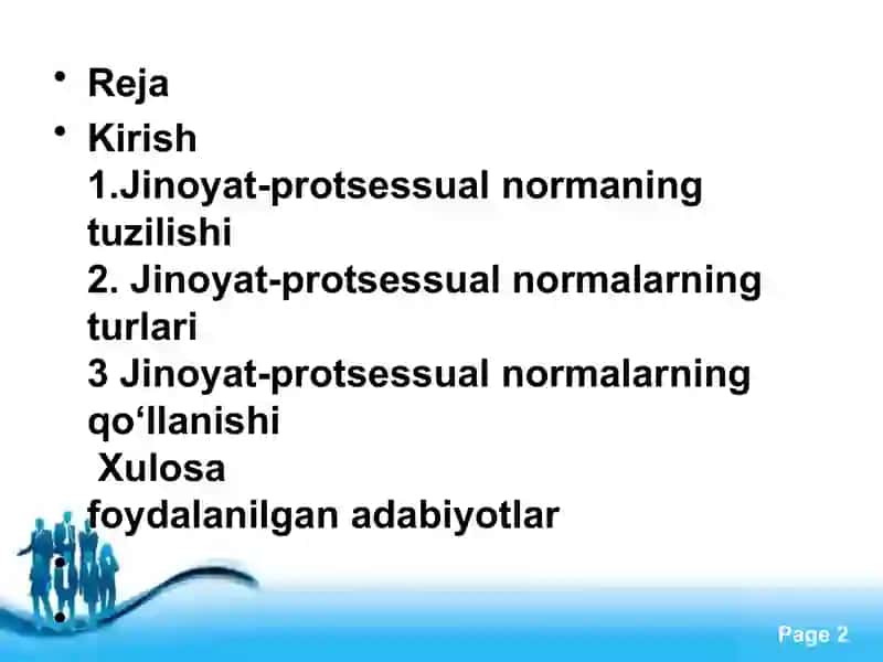 JINOYAT-PROTSESSUAL NORMA TUZILISHI VA TURLARI 2