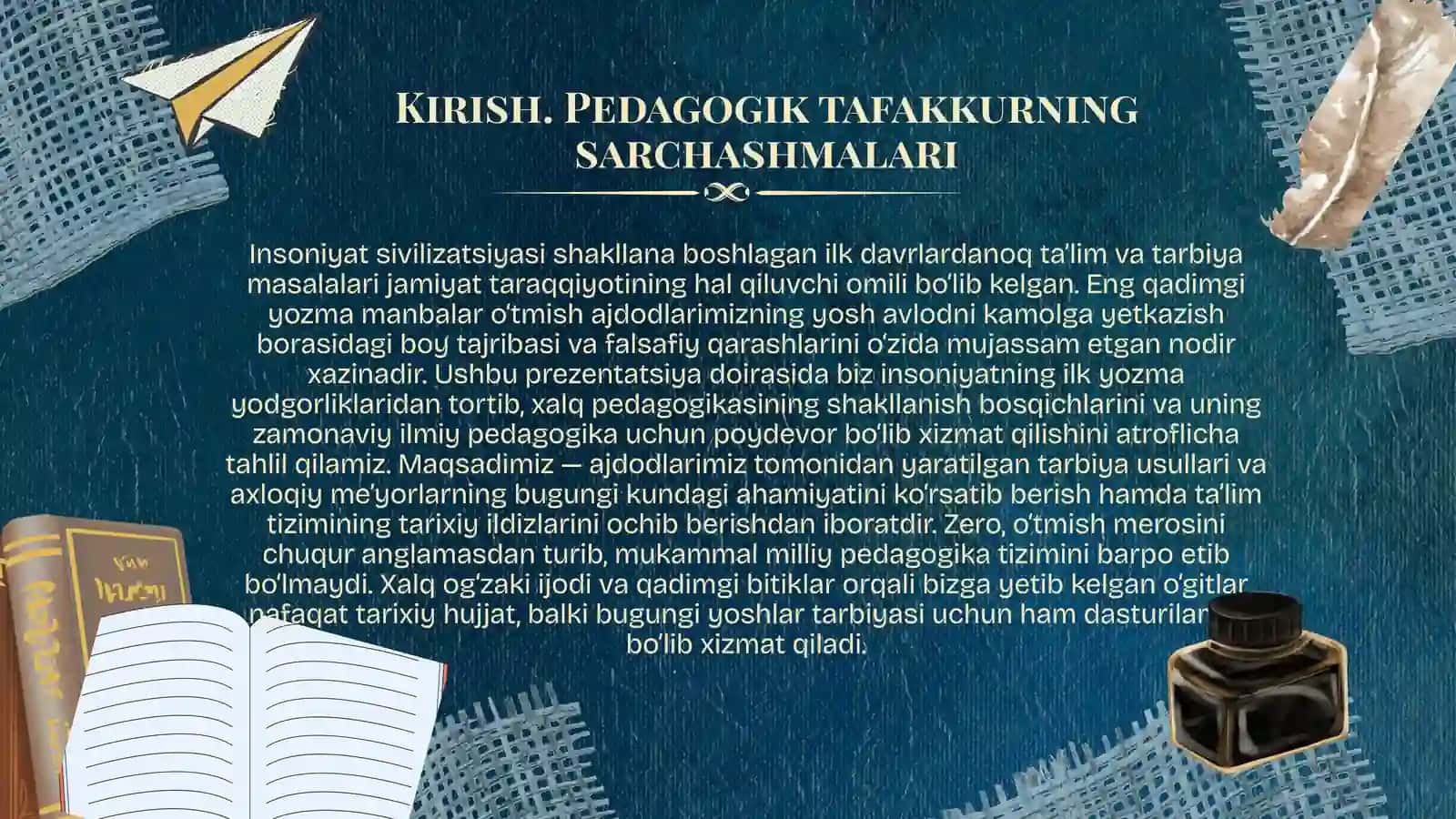 Eng qaadimgi yozma manbalarda ta’lim-tarbiyaga oid fikrlar 2