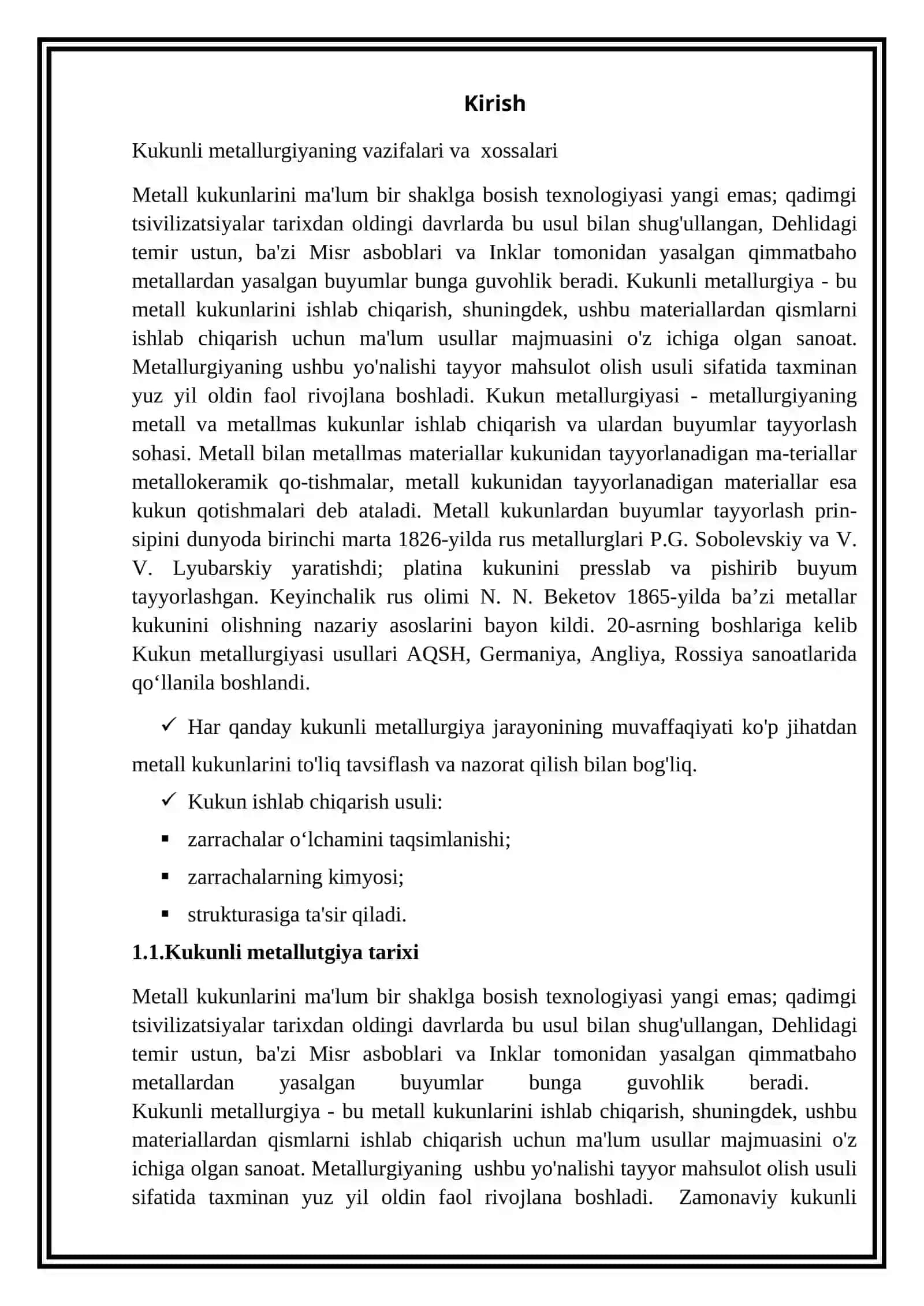 Kukunli metallurgiya tarixi 2