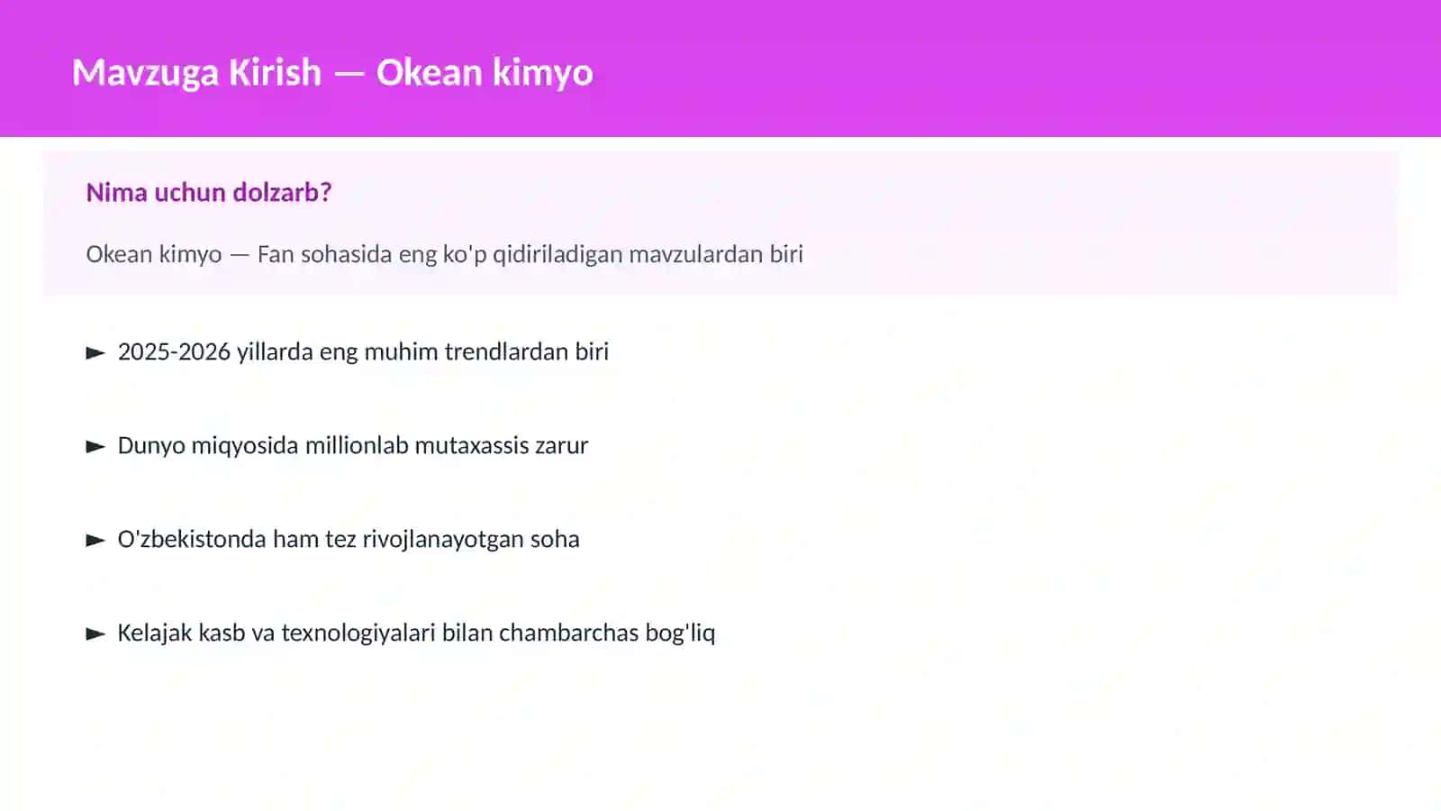 Okean kimyo 2