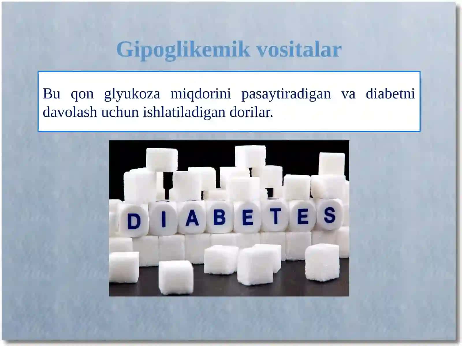 Gipoglikemik dorivolar klinik farmakologiyasi 2
