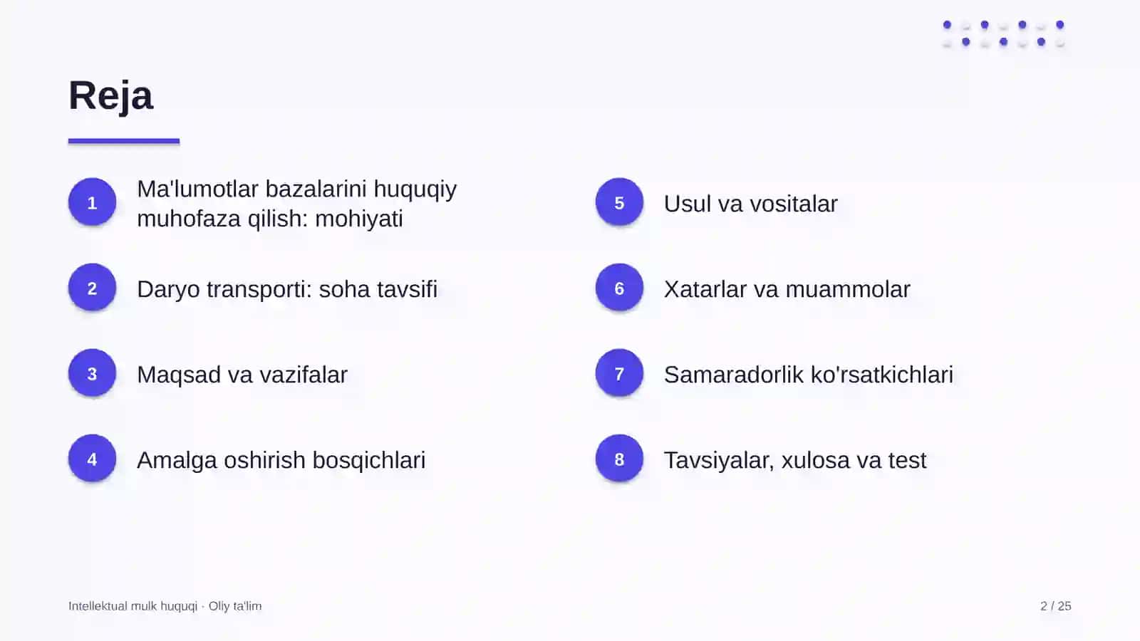 Daryo transportida ma'lumotlar bazalarini huquqiy muhofaza qilish 2