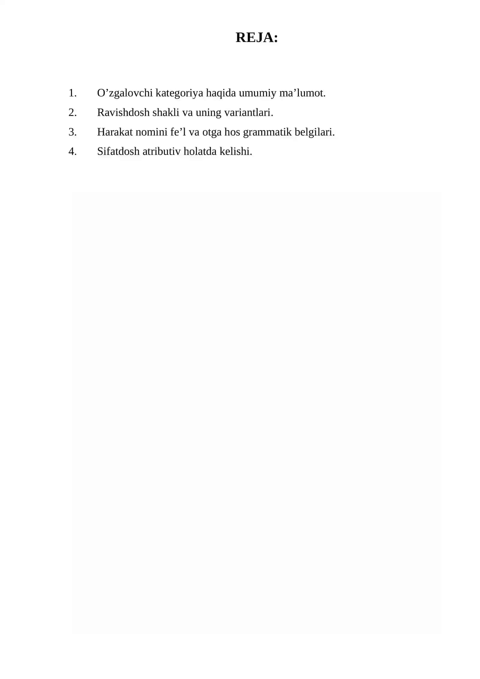 Fe’l o’zgalovchi kategoriyasi shakllarining uslubiy xoslanishi 2