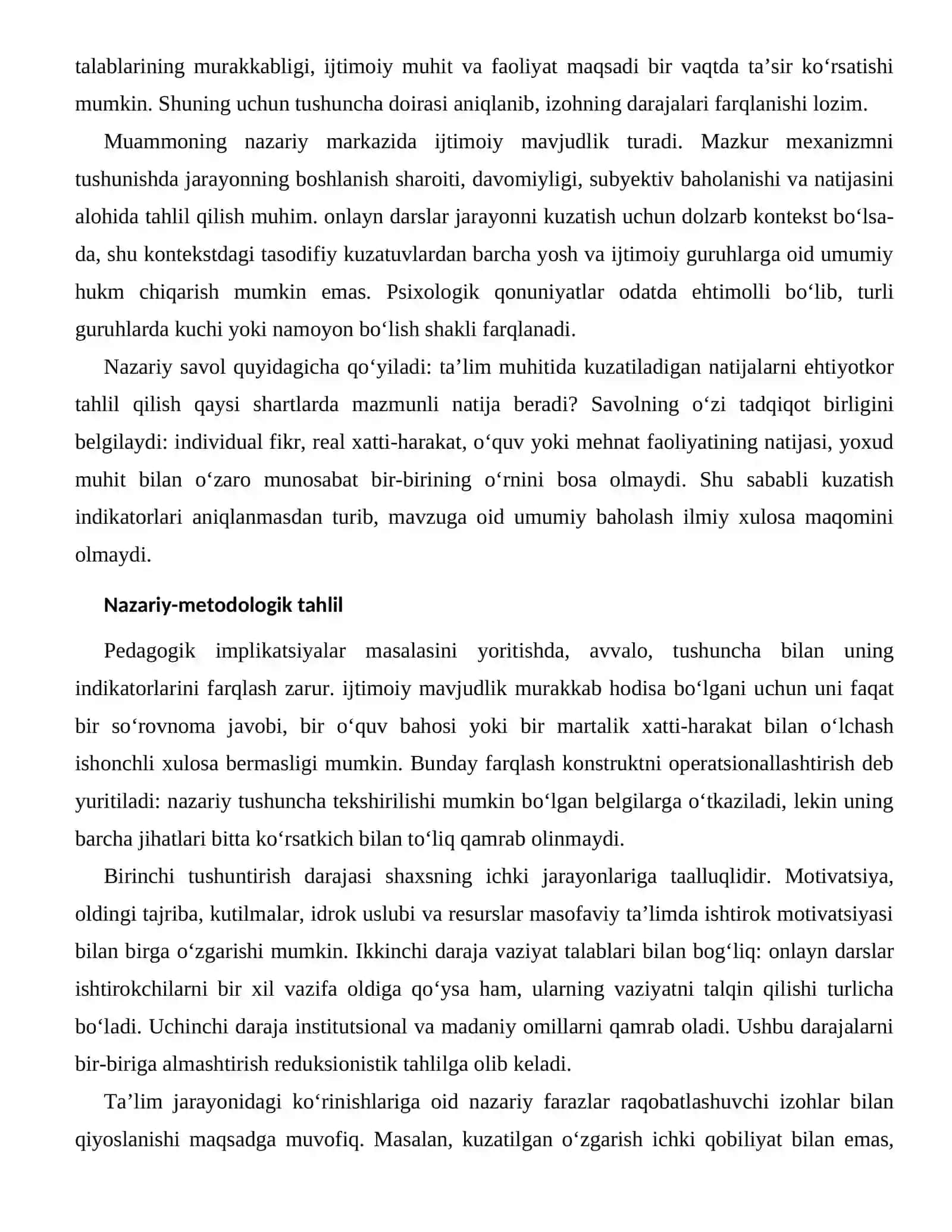 MASOFAVIY TA’LIMDA ISHTIROK MOTIVATSIYASI — TA’LIM JARAYONIDAGI KO‘RINISHLARI 2