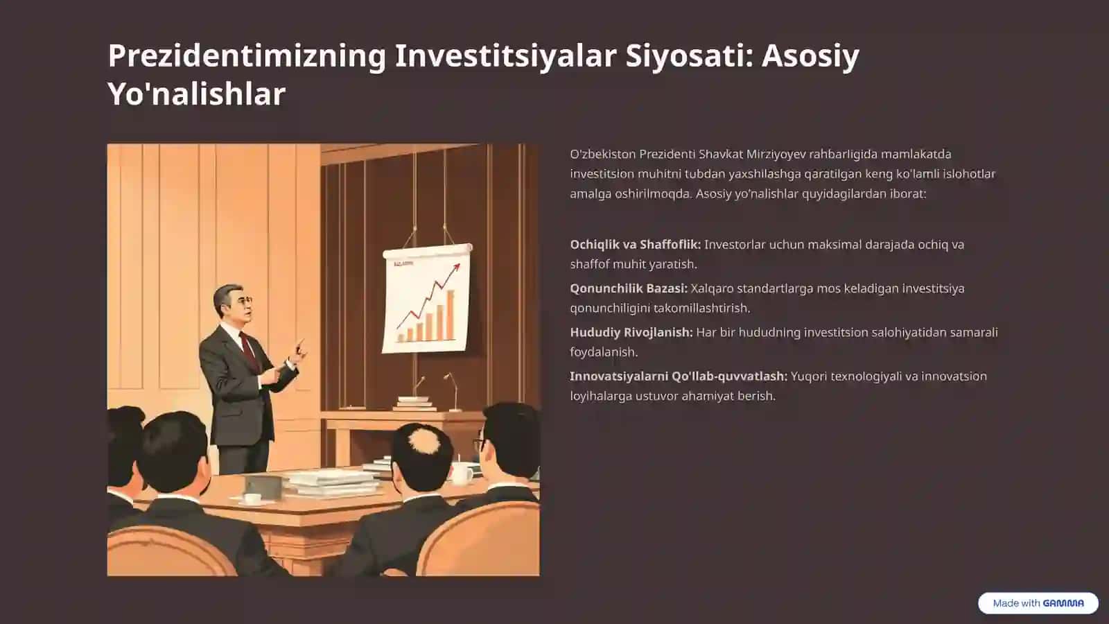 Investitsion Muhit va Jalb Etilgan Investitsiyalarni Rivojlanish Tendensiyalari 2