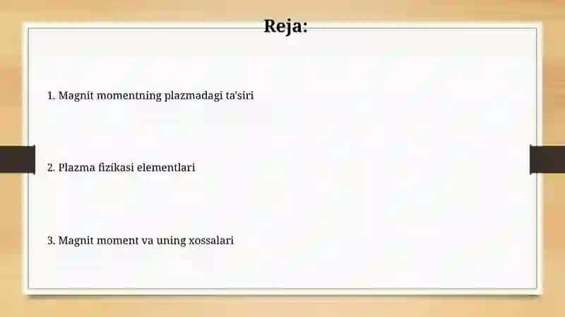 Magnit moment va uning xossalari 2