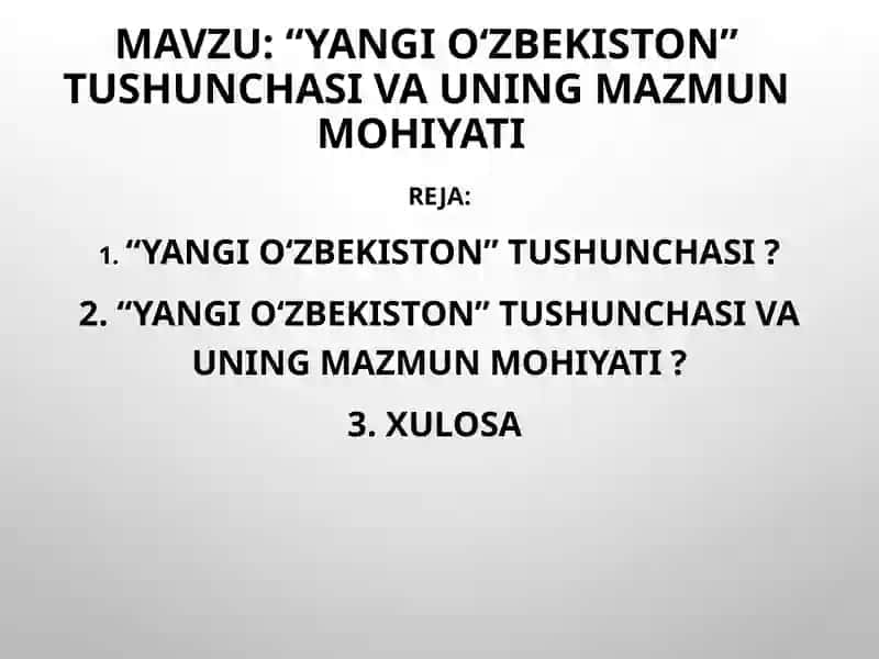 O‘zbekistonning eng yangi tarixi 2