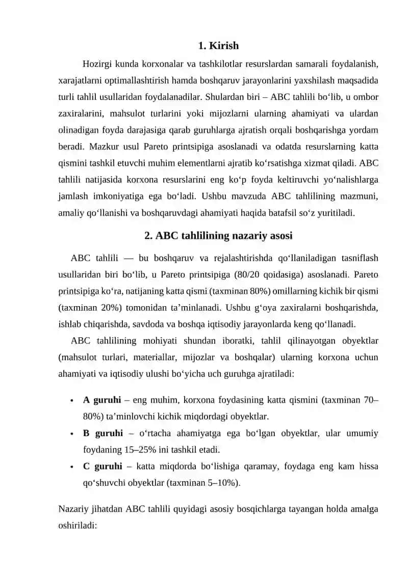 ABC tahlili va mazmuni 2