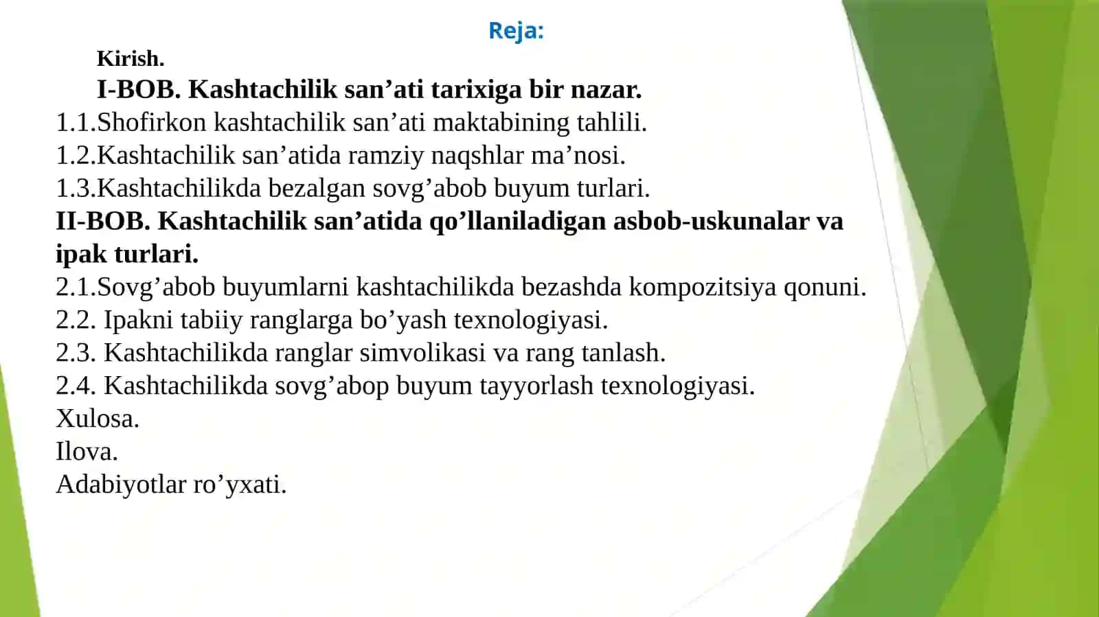 KASHTACHILIKDA SOVG’ABOB BUYUMLAR TAYYORLASH TEXNOLOGIYASI.pptx 2