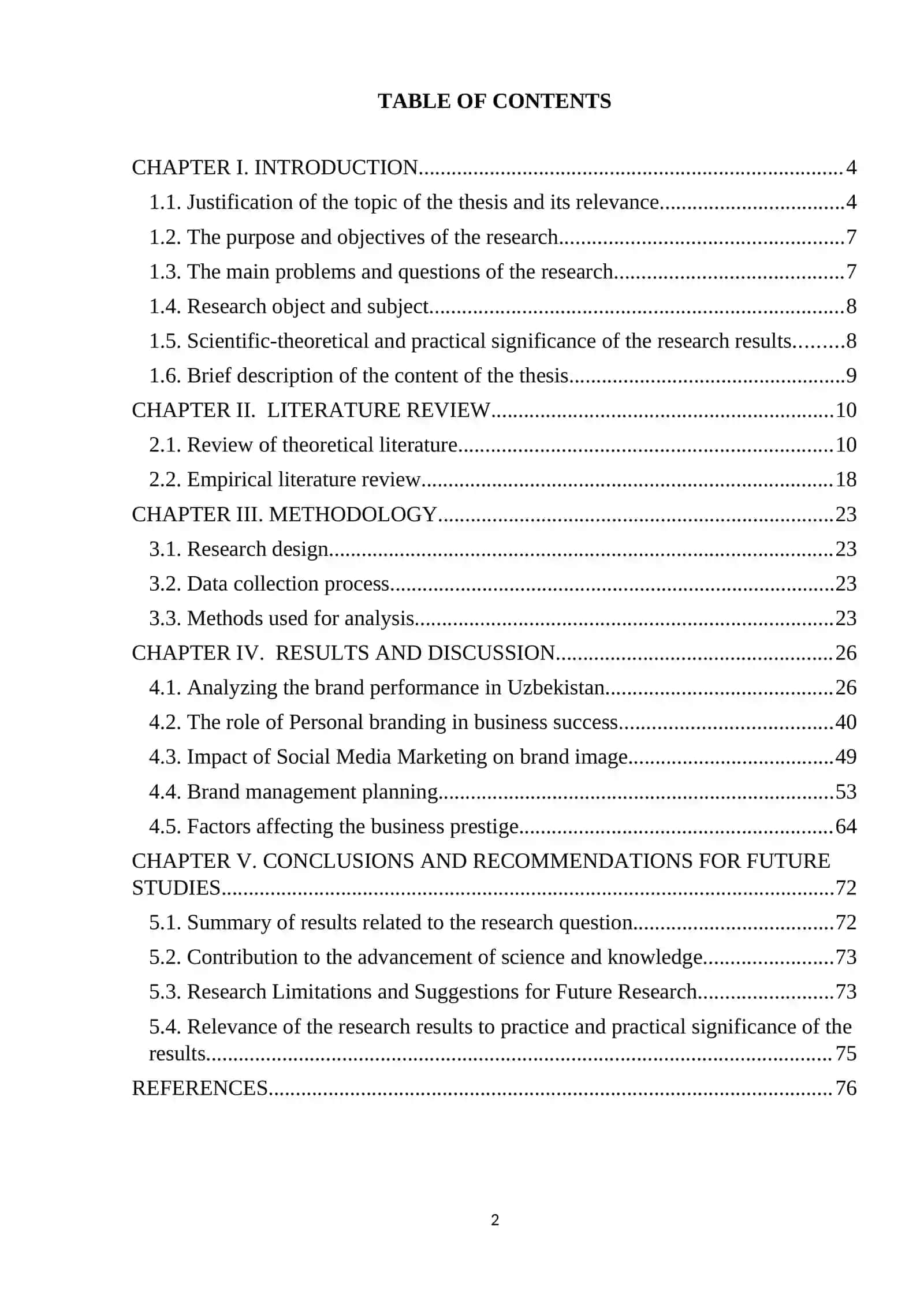BRAND MANAGEMENT AND PROSPECTS OF ENHANCING BUSINESS PRESTIGE 2