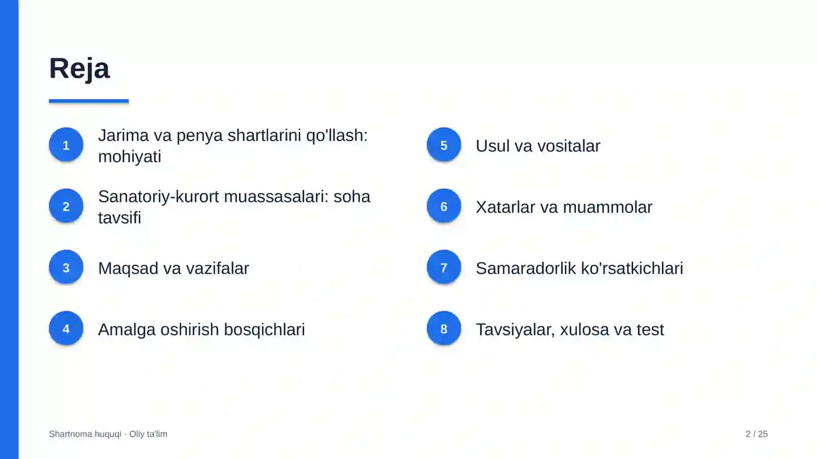 sanatoriy kurort muassasalarida jarima va penya shartlarini qo'llash 8855 2