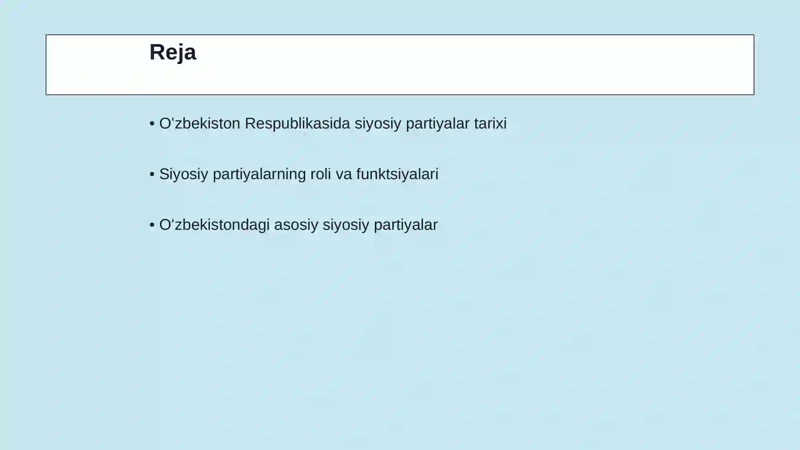 Siyosiy partiyalar faoliyati 2