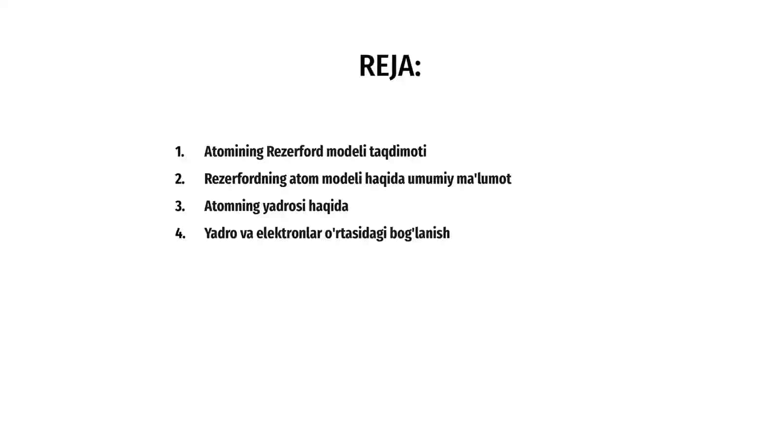 Atomining Rezerford modeli 2