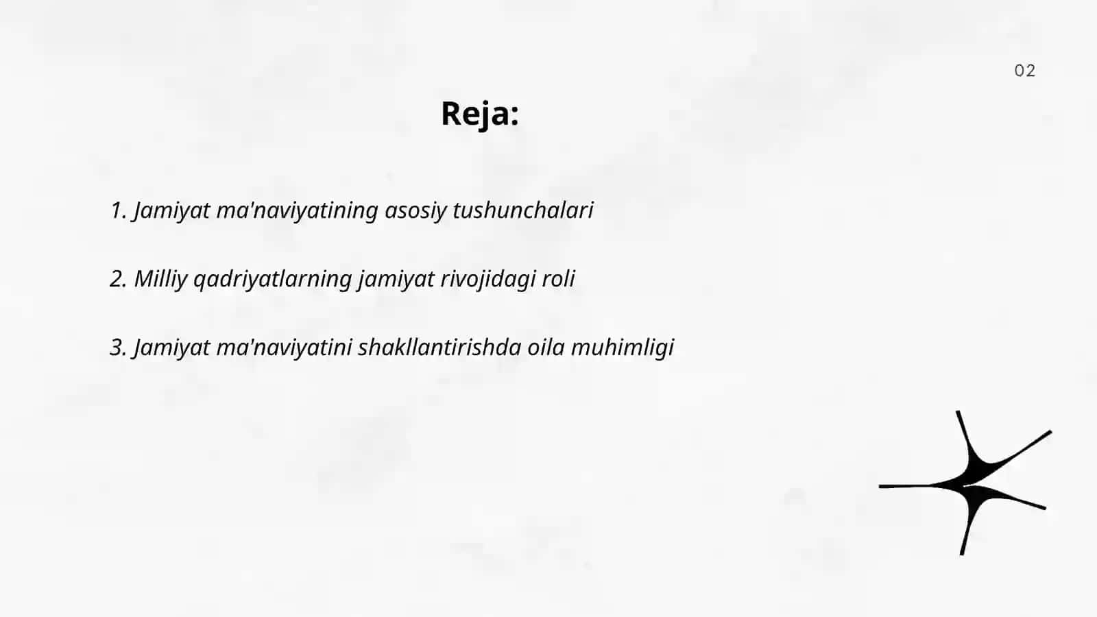 Jamiyat rivojining ma’naviy asoslari 2