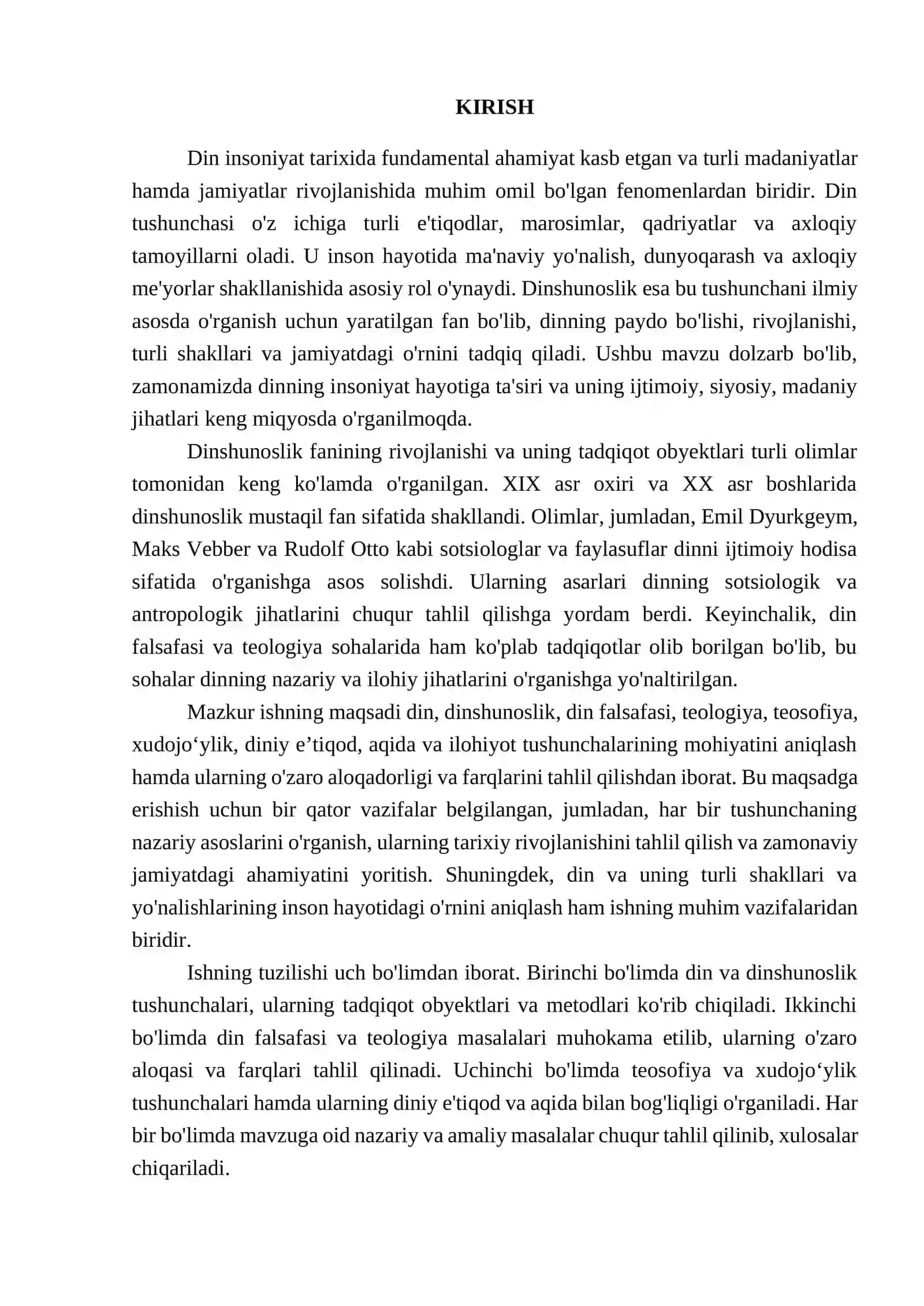 Din va dinshunoslik 2