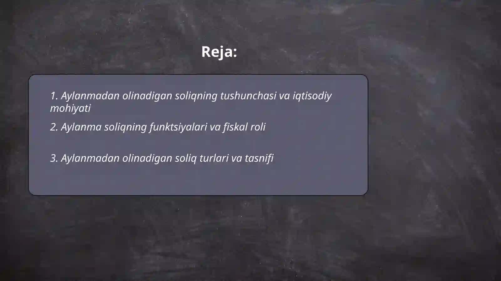 Aylanmadan olinadigan soliqning iqtisodiy mohiyati va budjed daromatlarini shakillantirishdagi axamiyati 2