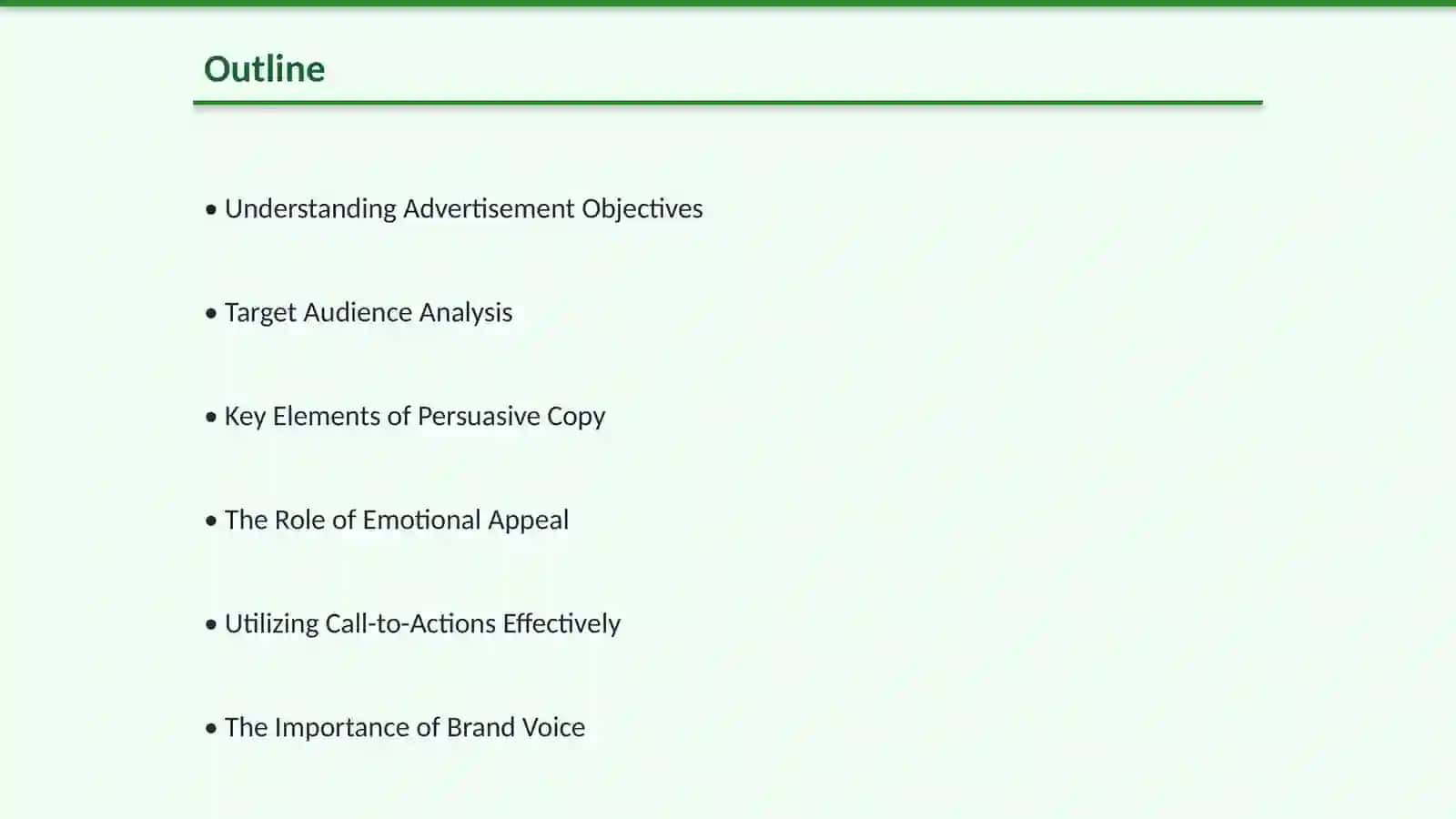 Advertisement Writing 2