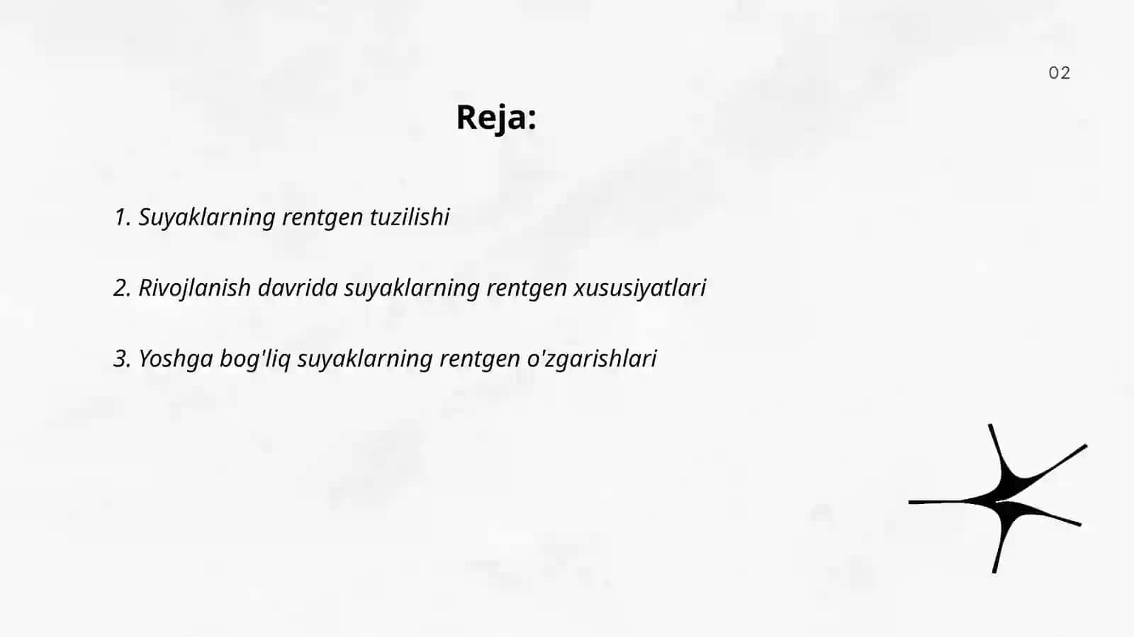 Skelet suyaklarining rentgenanatomiyasi. Skeletning rivojlanish anomaliyalari 2
