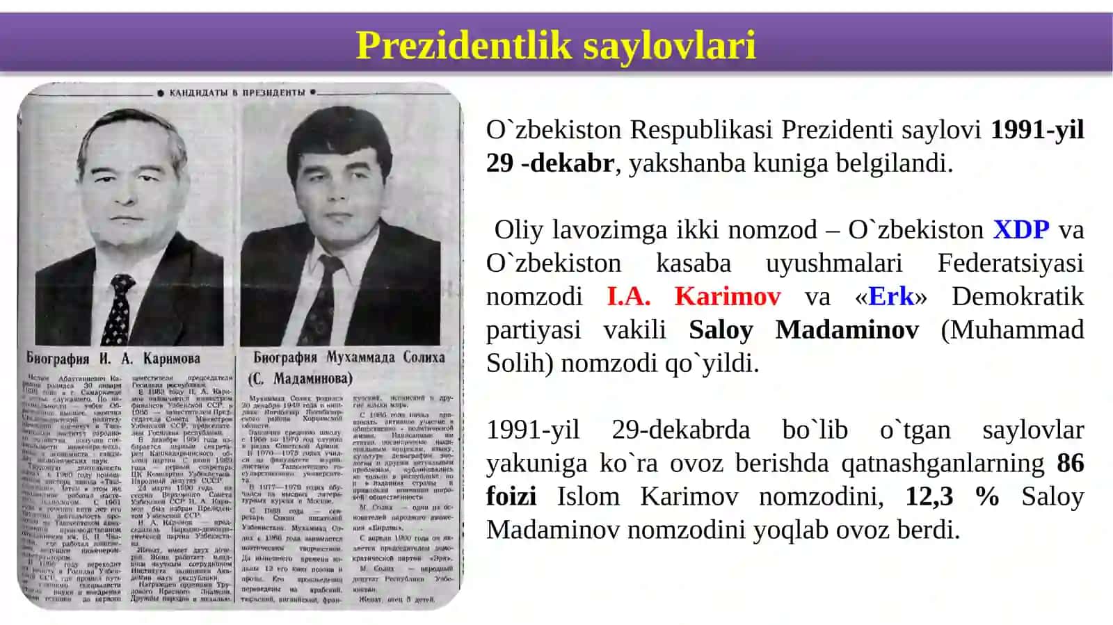 O`zbekistondavlatmustaqilliginingqo`lgakiritilishi 2