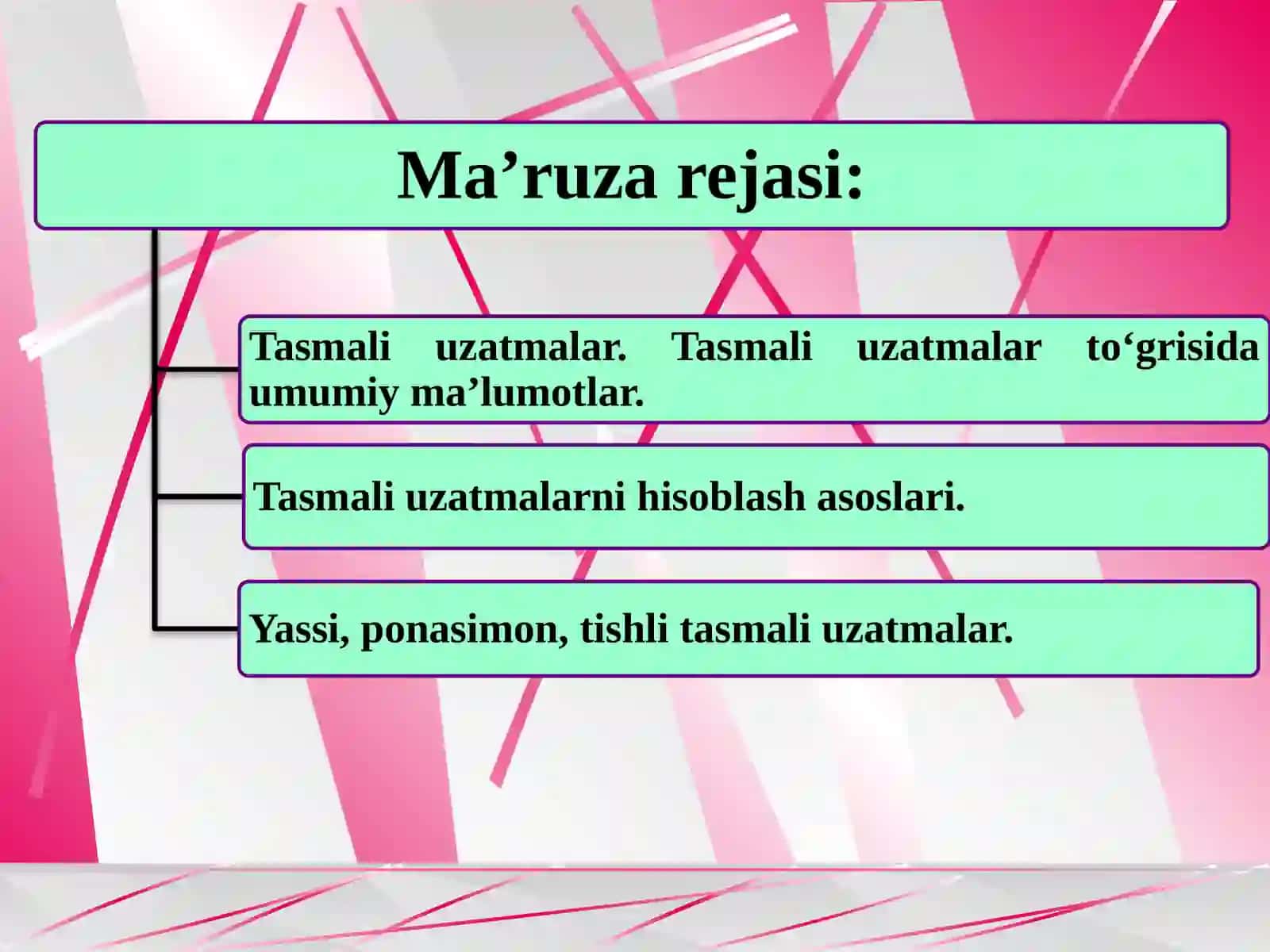 Tasmali uzatmalar 2