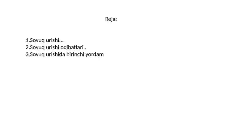 Sovuq urishi 2