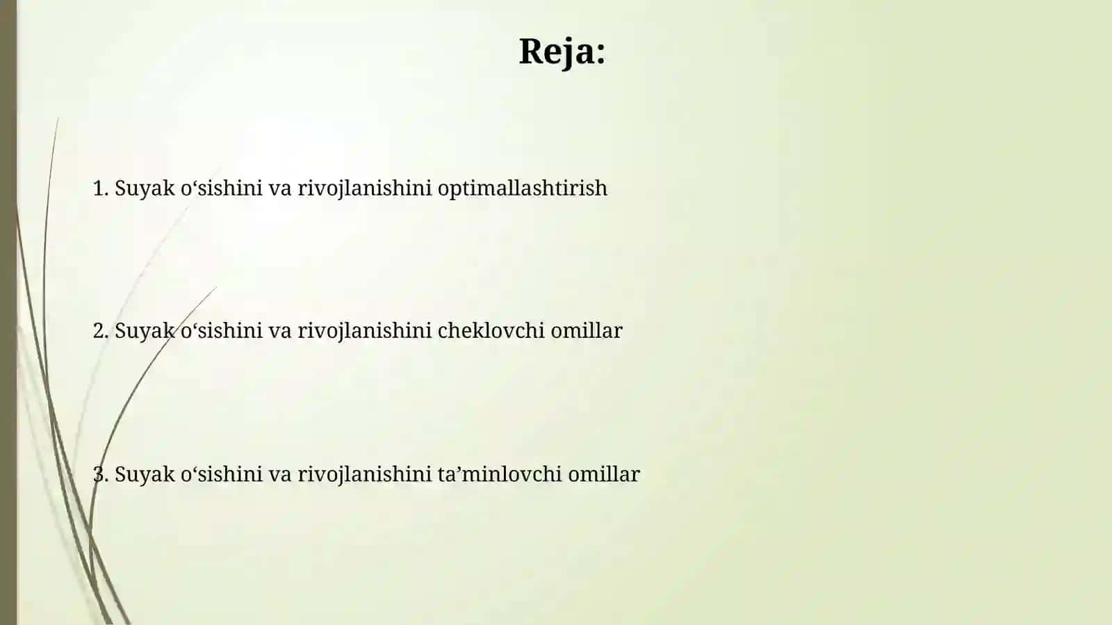 Suyaklarning o'sishi va rivojlanishiga ta'sir etuvchi omillar 2