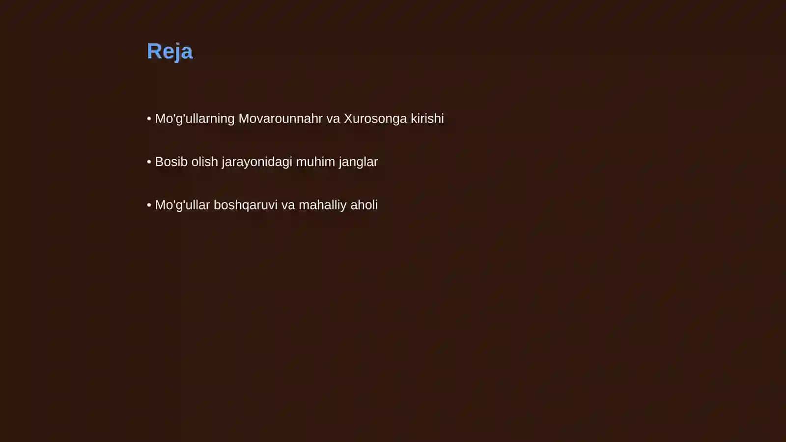 Movarounnahr va Xurosonning moʻgʻullar tomonidan bosib olinishi 2