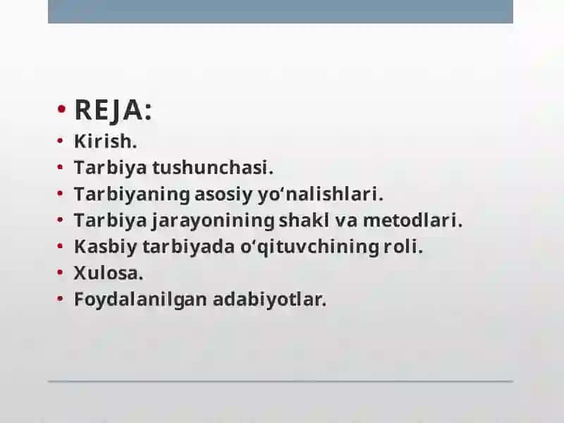 Kasbtaʼlimpedagogikasiningtarbiyamazmuni 2