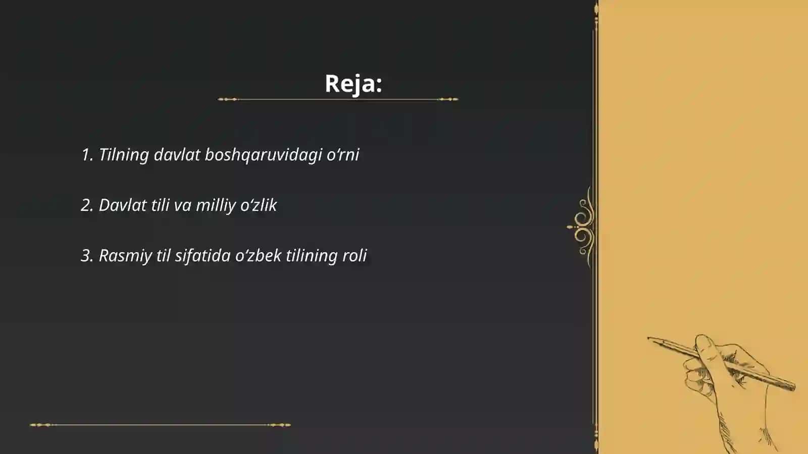 Til va davlat munosabati 2