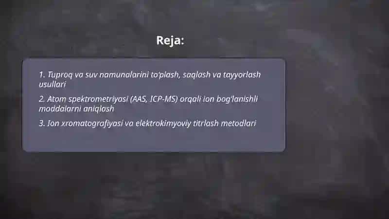 Ion Bog'lanishli Moddalarni Tozalash Usullari 2