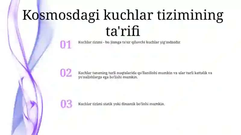 Fazodagi Kuchlar Sistemasi 2