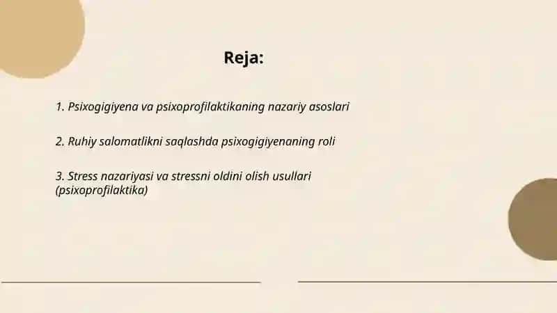 Psixogigiyena va psixoprofilaktika asoslari 2