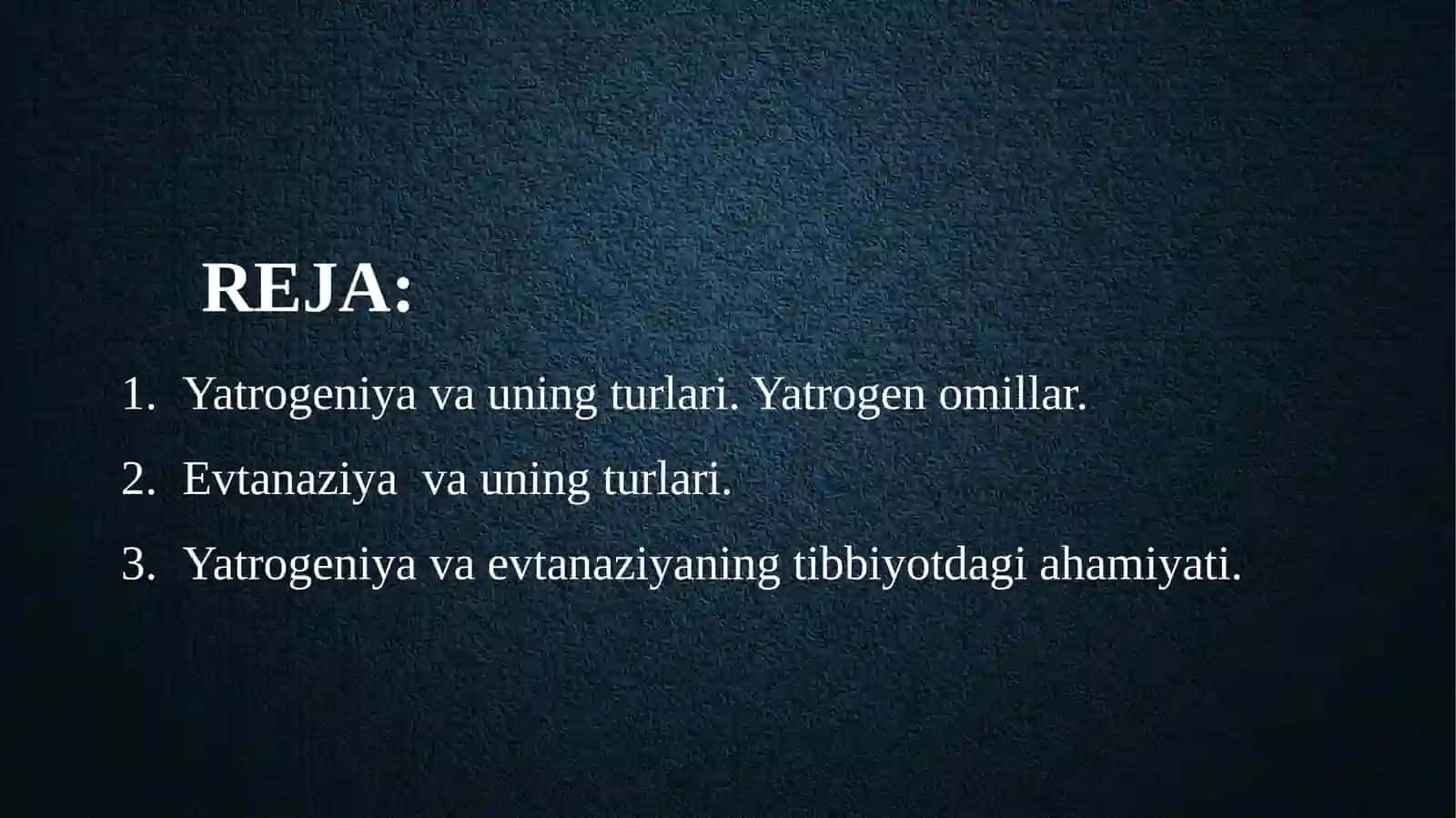YATROGENIYAVA EVTANAZIYA MUAMMOLARI 2