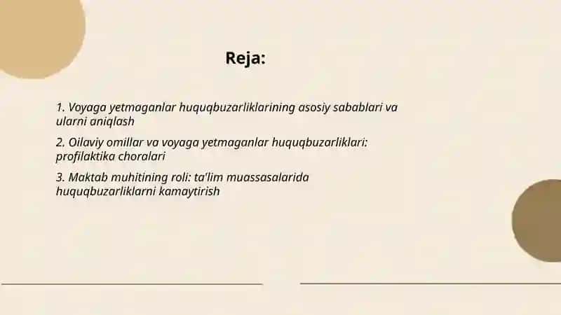 Voyaga yetmaganlar ortasida huquqbuzarliklar va ularga yechim 2