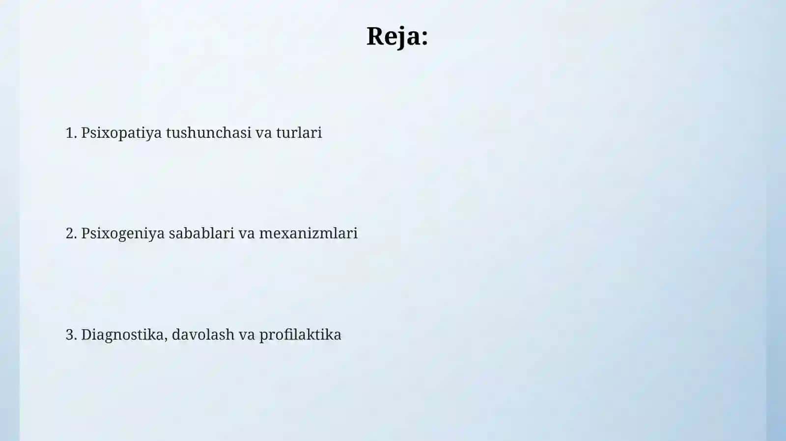 Psixopatiya tushunchasi va turlari 2