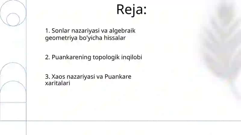 Buyuk olimlar tadqiqotlarida matematika:Anri Paunkari 2