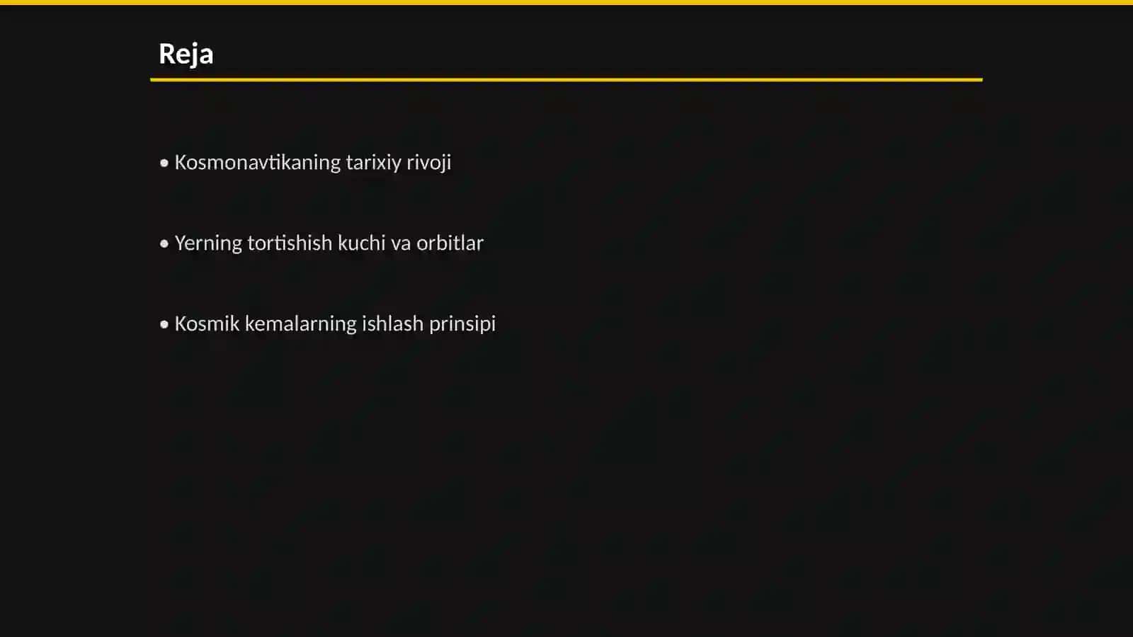 Kosmonavtikaning fizik asoslari 2