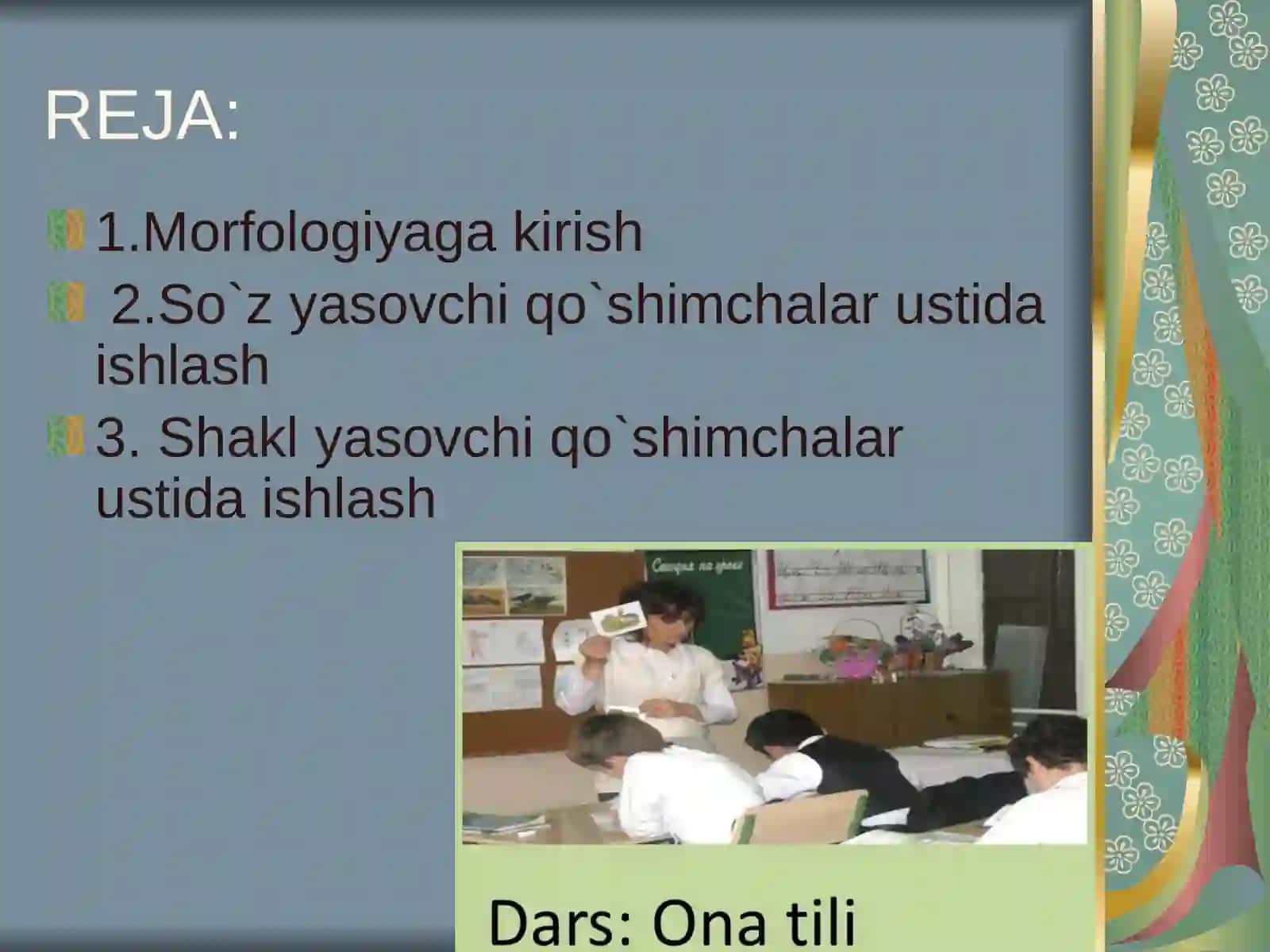 Morfologiyaga kirish 2