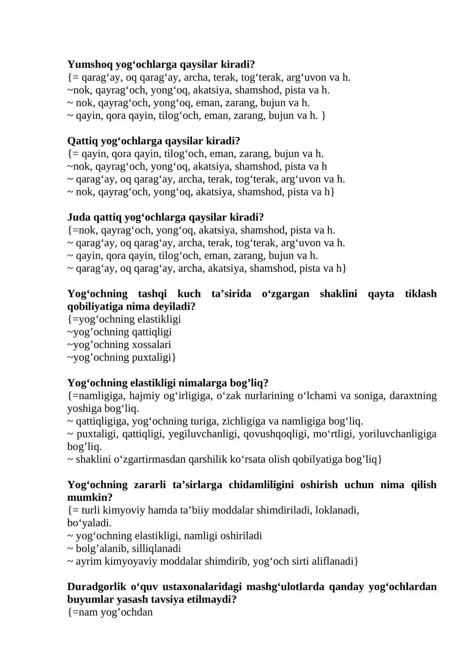 Maxsulot tayyorlash texnologiyasi 2