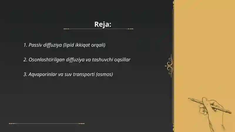 Membranalar orqali transport mexanizmi 2